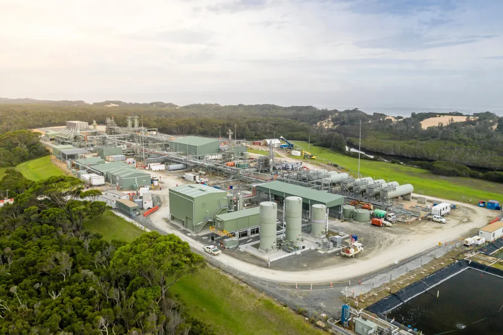 Troubled start: the Orbost gas plant which handles production from the Sole gas field