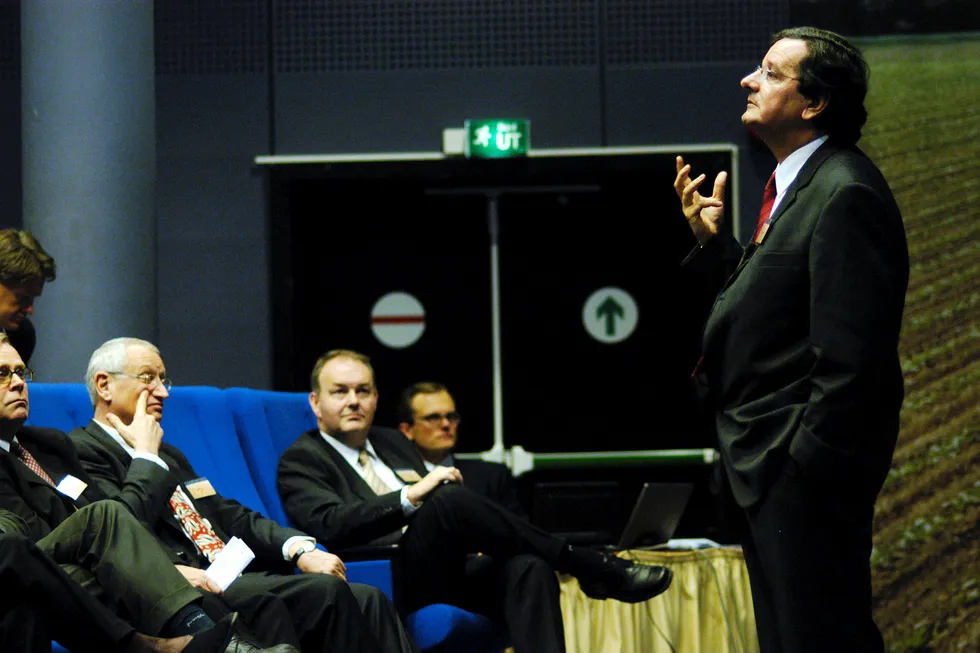 Daniel Clauw ble frifunnet for tiltalen om grov korrupsjon i lagmannsretten i 2017. Bildet er tatt på en kapitalmarkedsdag i 2003.