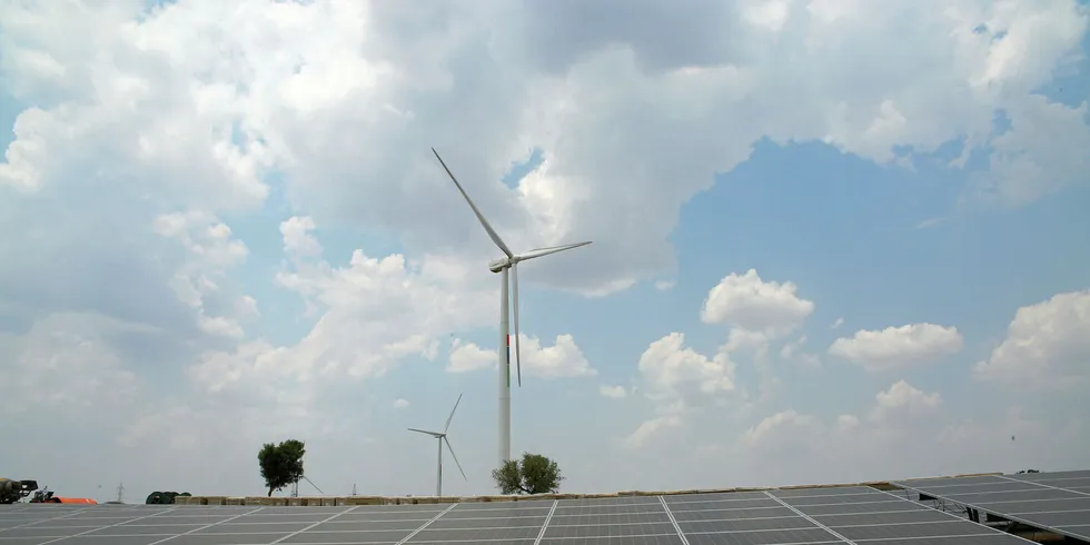 India's first wind-solar hybrid was opened by HFE.