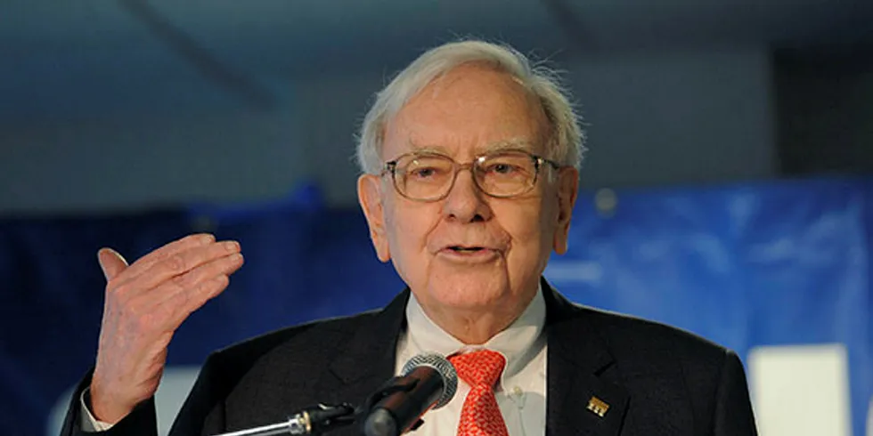 Berkshire Hathaway chief executive Warren Buffett. Pic: AP, The Star. Matt Kryger