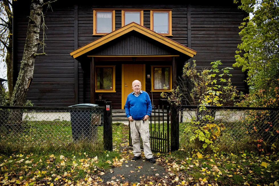 Tor Henriksen (80) prutet på boliglånsrenten sist uke og varsler at han ikke er «gift» med banken. Foto: Gunnar Blöndal