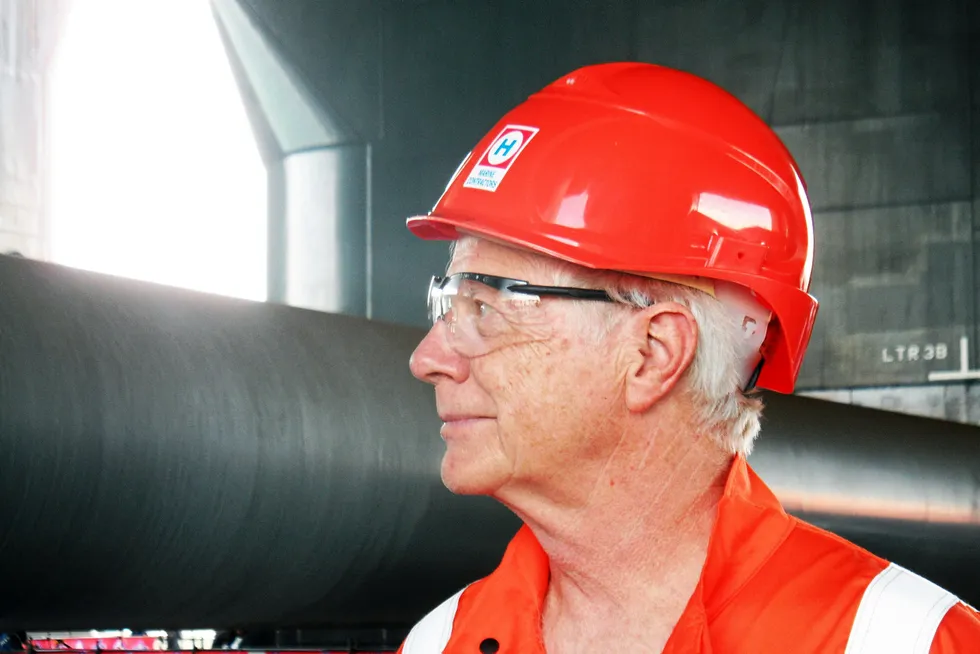 Heavy-lift tour de force: Heerema Marine Contractors chairman Pieter Heerema.