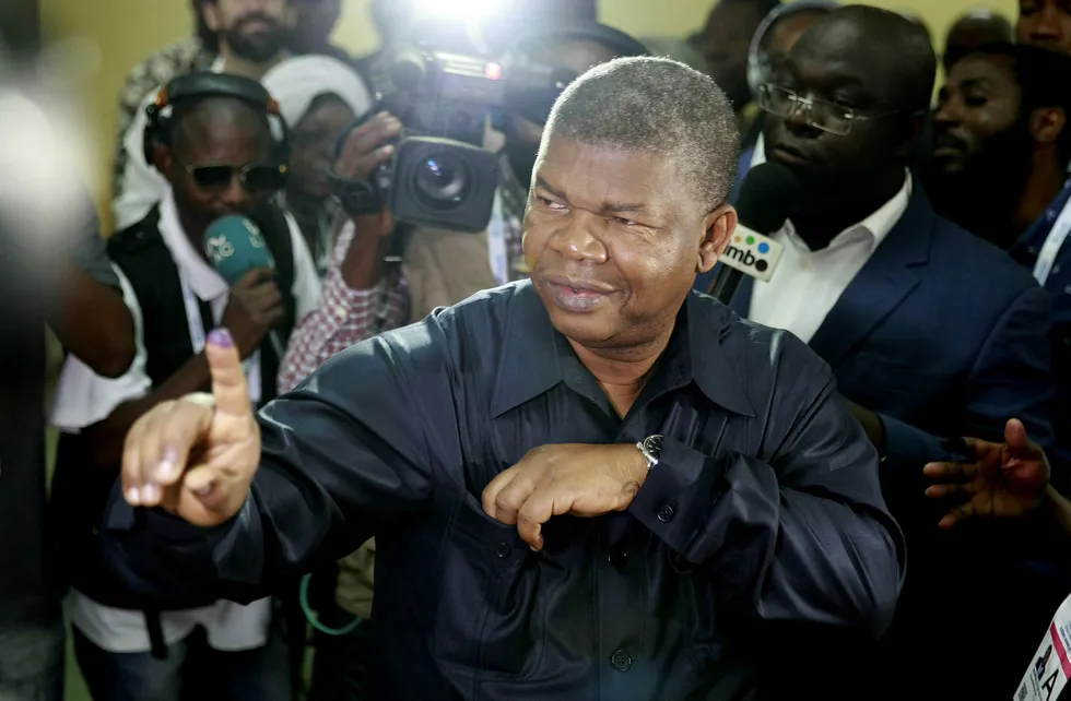 MPLA candidate and President-elect Joao Lourenco