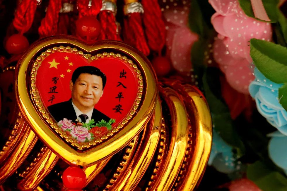 Kinas president Xi Jinping kan bli sittende som president på livstid. Foto: Thomas Peter/Reuters/NTB scanpix