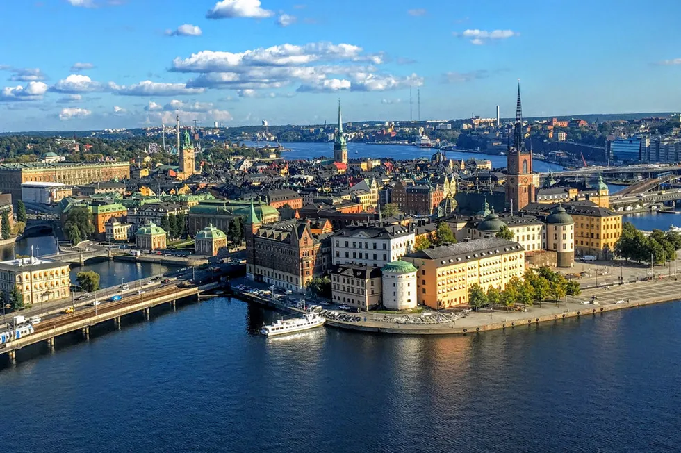 Sweden's capital Stockholm.