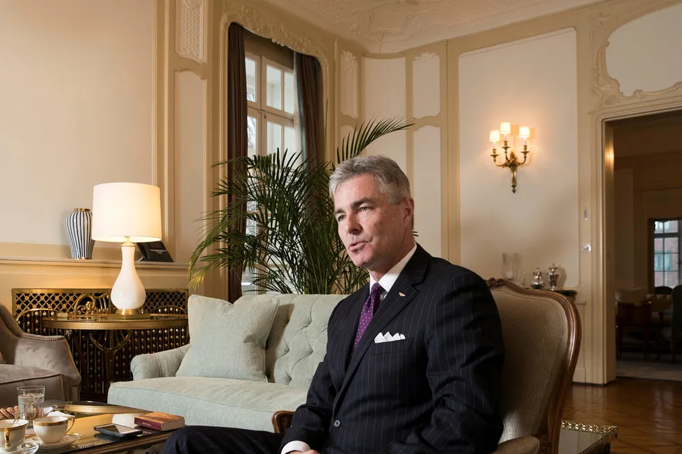 Kenneth Braithwaite er USAs ferske ambassadør til Norge. Her er han i ambassadørboligen på Frogner i Oslo. Foto: Bendiksby, Terje