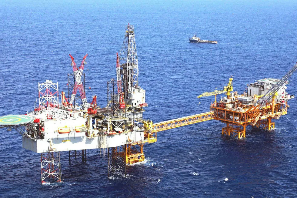 In demand: the jack-up Ensco 107 is one of the rigs currently active off Australia