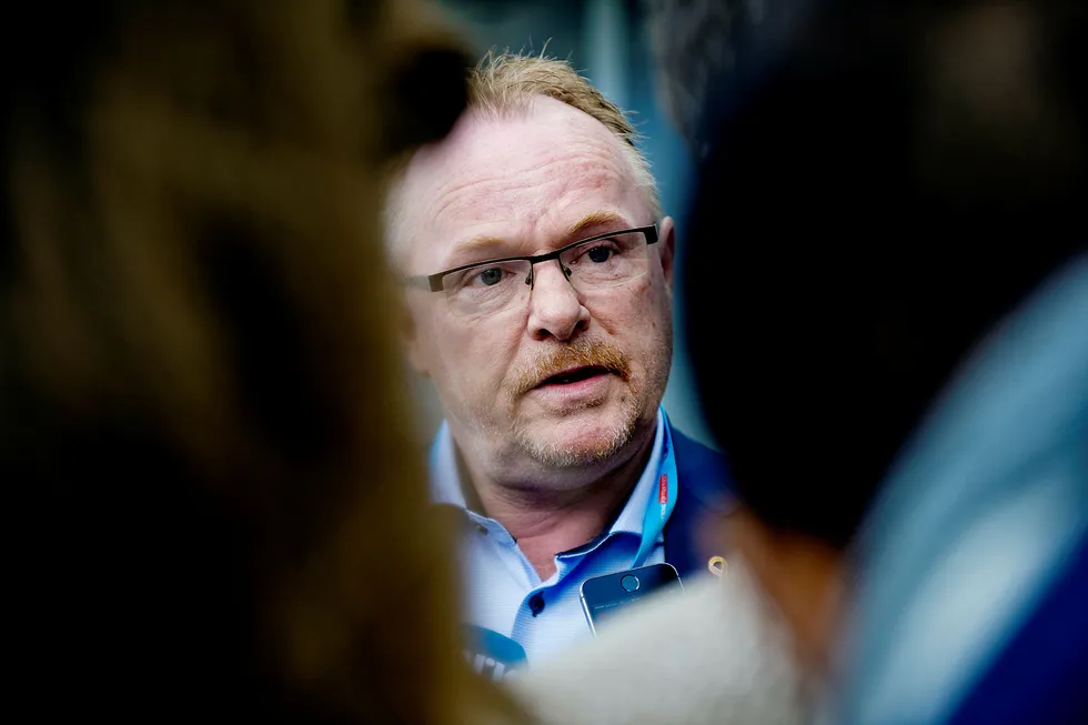 Nestleder i Frp Per Sandberg varsler kamp mot EØS-avtalen. Foto: Nesvold, Jon Olav
