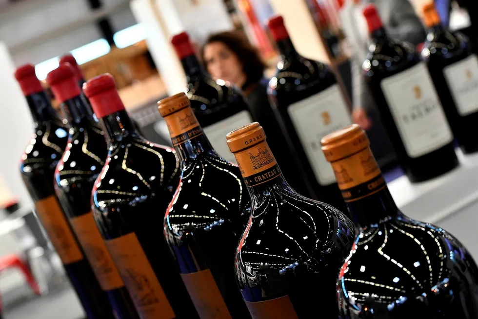 Fransk vin risikerer nå høyere tollsatser ved eksport til USA.