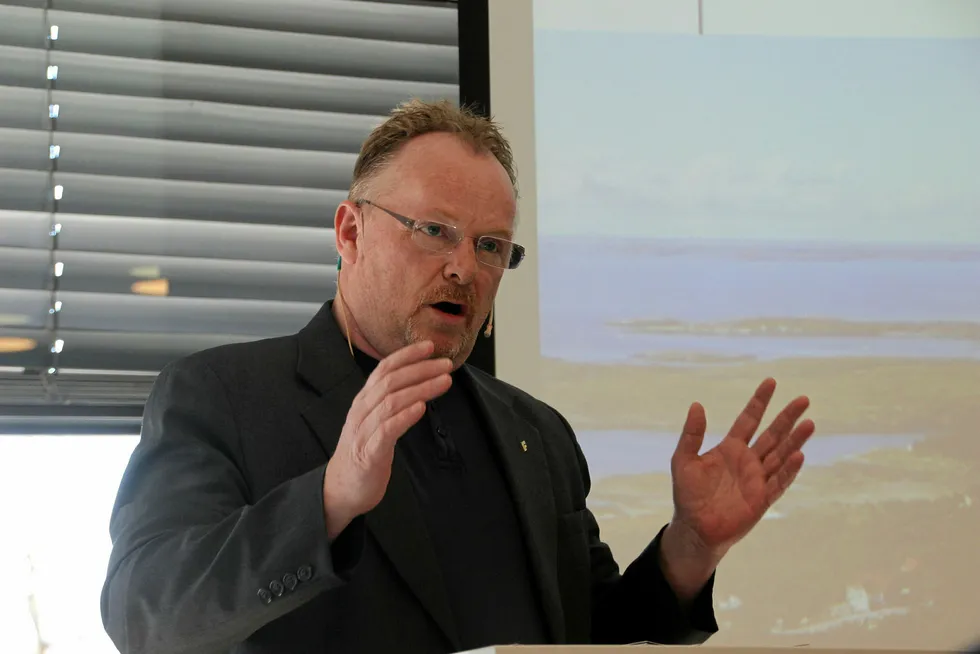 Norwegian Fisheries Minister Per Sandberg