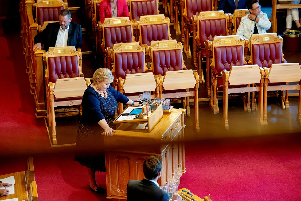 Flere statsansatte på Erna Solbergs lønningsliste det siste året Foto: Mikaela Berg