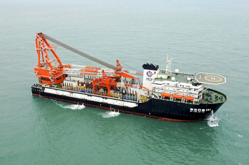 New vessel: COOEC's flagship deepwater pipelay vessel Hai Yang Shi You 201