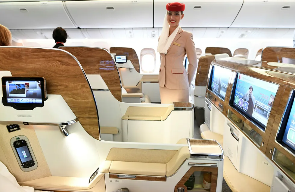 Emirates Airlines må kutte ned på Oslo-ruten sin i vår og sommer. Foto: Fabian Bimmer/Reuters