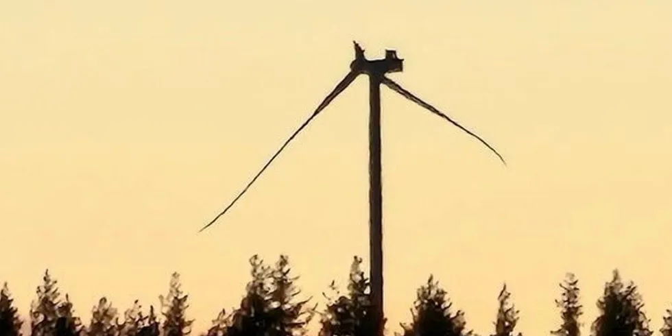 Blade breaks at Odal wind farm in Norway