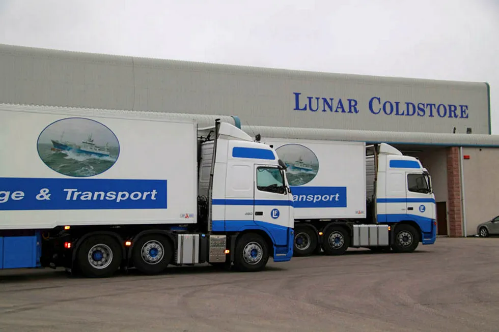 Lunar Freezing transport trucks.