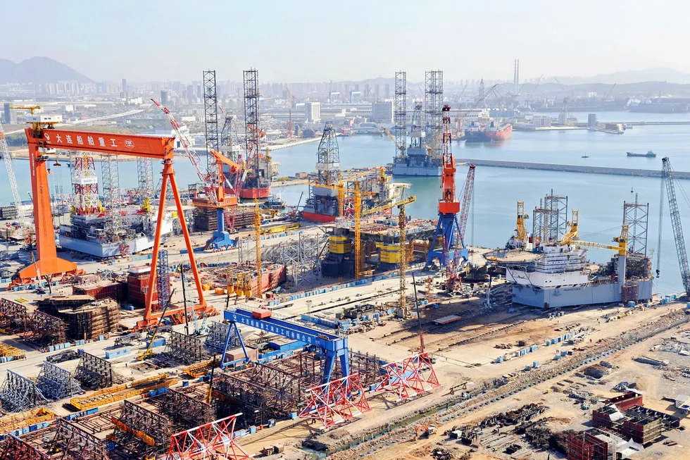Support: the DSIC Offshore yard in Dalian, China
