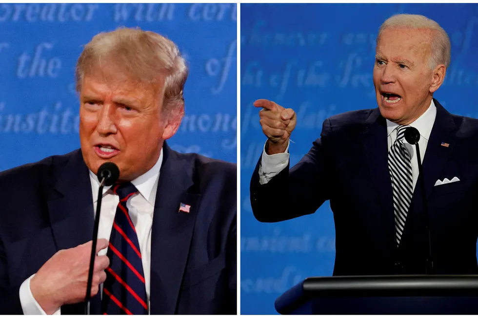 Presidential candidates: Republican Donald Trump and Democrat Joe Biden