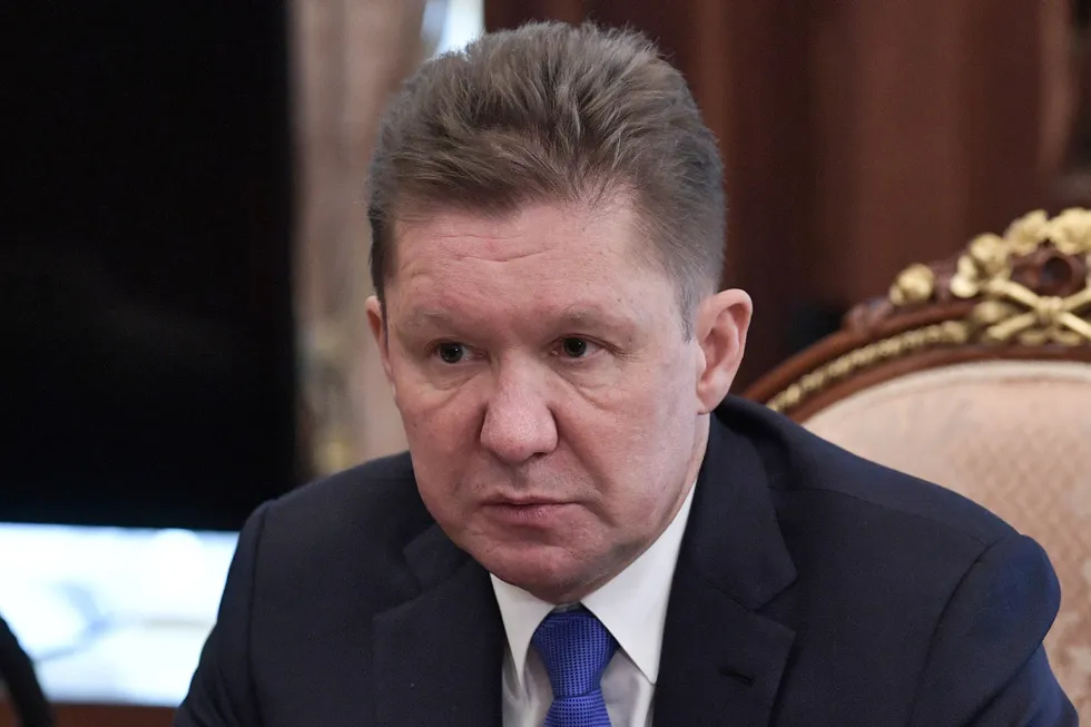 Gazprom executive chairman Alexei Miller.