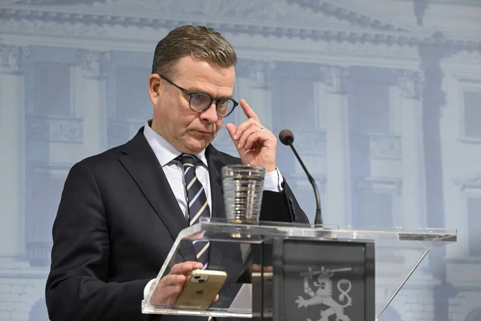 Concerns: Finnish Prime Minister Petteri Orpo.