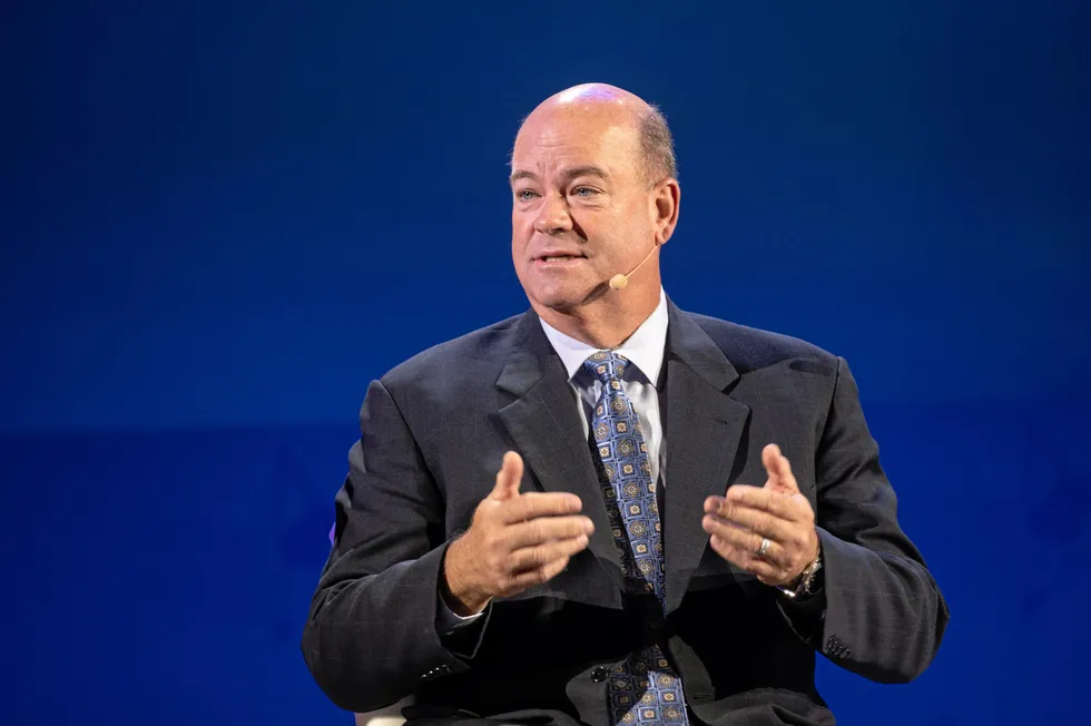 Ryan Lance, chief executive of US oil major ConocoPhillips. A recent Reuters report suggested ConocoPhillips was mulling a bid for privately held CrownRock, as merger fever continues in the US.