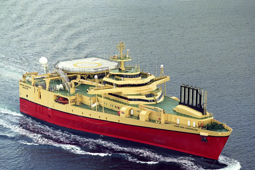 At sea: PGS' seismic vessel Ramform Sovereign