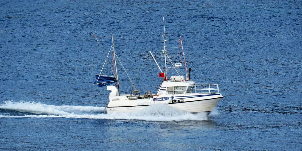 MÅ MELDE: Går det som Fiskeridirektoratet ønsker, må også 7,7 meter store «Tinus» fra Hordaland melde inn fangsten på mobiltelefon eller nettbrett innen 1. januar 2019.Foto: Jon Eirik Olsen