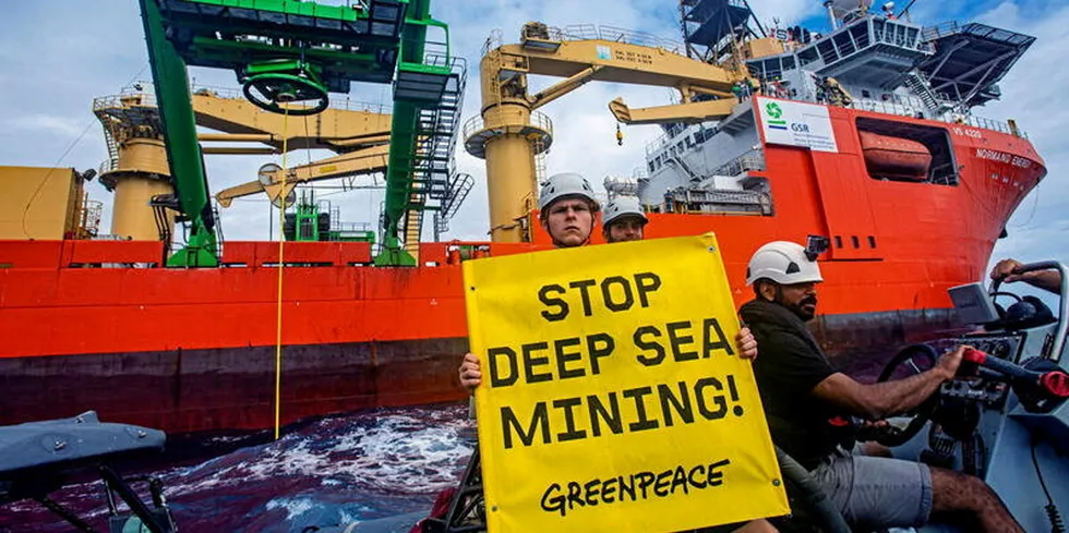 Greenpeace has protested against deep sea mining around the world and says this project would be the “be the nail in the coffin” for offshore wind in New Zealand.