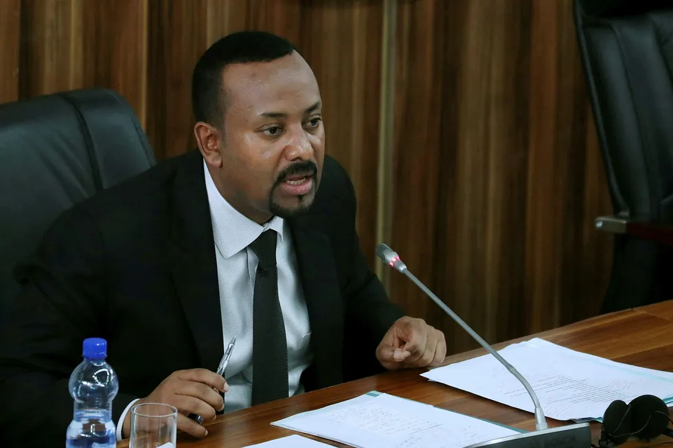 Etiopia er blant landene som har signert frihandelsavtalen. Her er landets statsminister Abiy Ahmed.