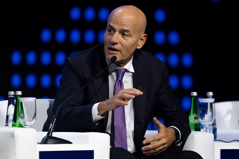 Completed: Eni chief executive Claudio Descalzi