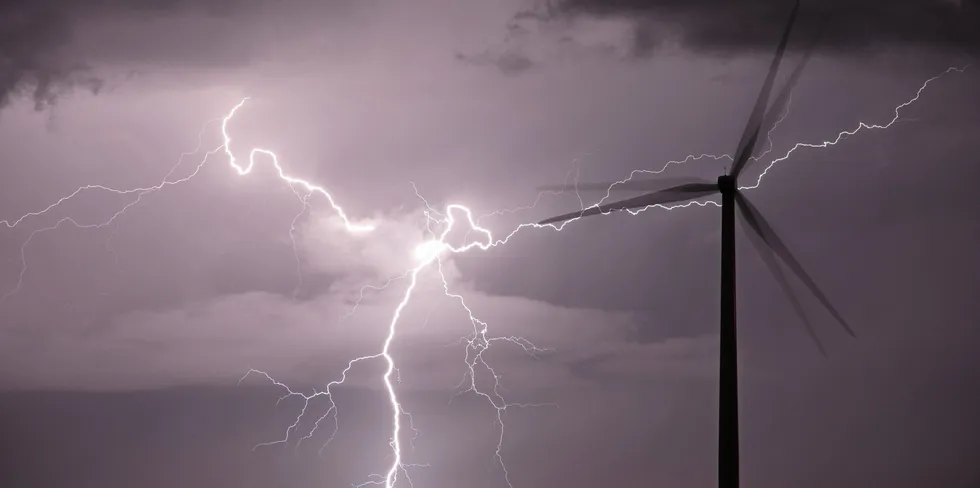 Lightning can cause "catastrophic" damage to wind turbines, says Vaisala.
