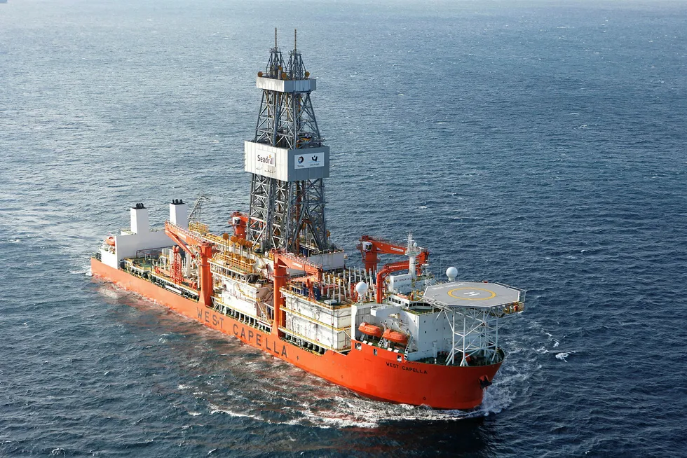On contract until July: the Seadrill drillship West Capella