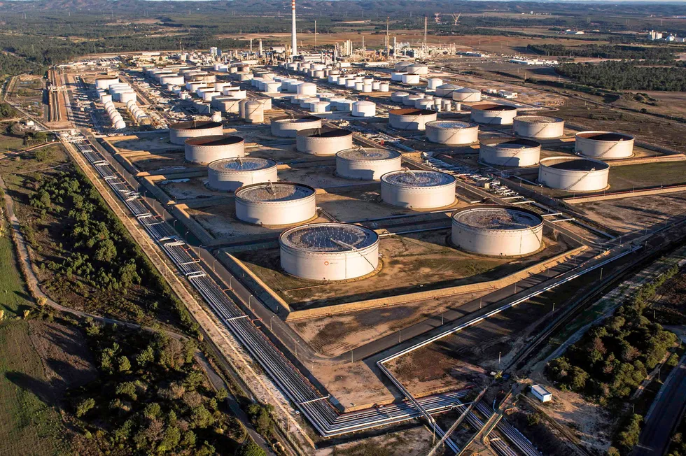 Galp's refinery in Sines, Portugal.