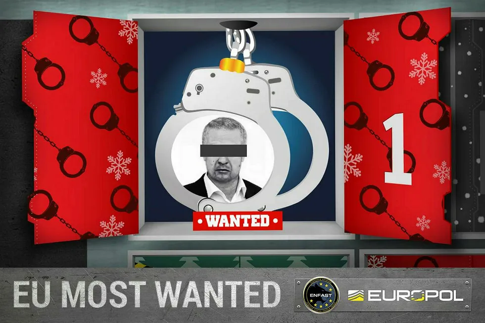 Europols julekalender viser en ny ettersøkt person hver dag frem til julaften. Foto: Europol