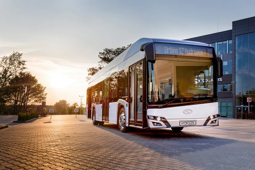 Solaris Urbino hydrogen city bus.