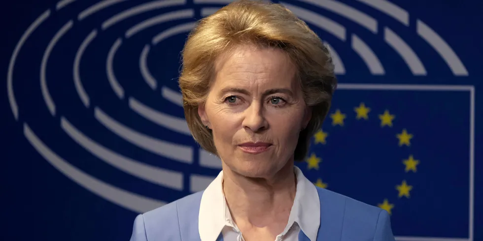 European Commission president Ursula von der Leyen. The European Commission is asking to keep documents pertaining to an investigation of Norwegian salmon farmers from being disclosed in a class-action US lawsuit.