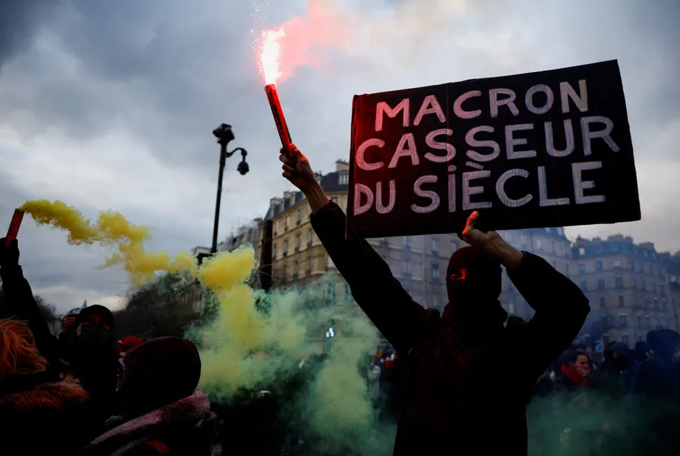 Protests: The French government’s pension reform plan has triggered protests throughout the country.
