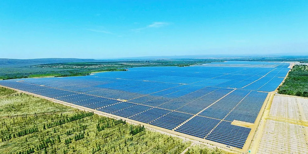 Phase 1 of Pirapora solar in Brazil.