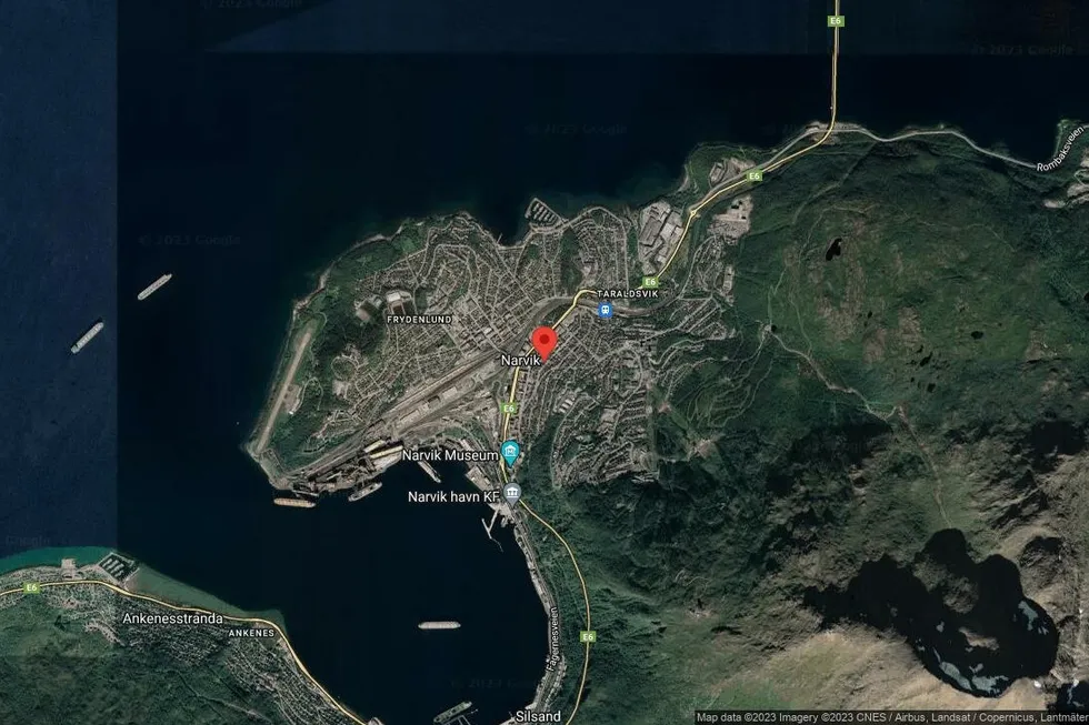 Området rundt Håreks gate 63, Narvik, Nordland