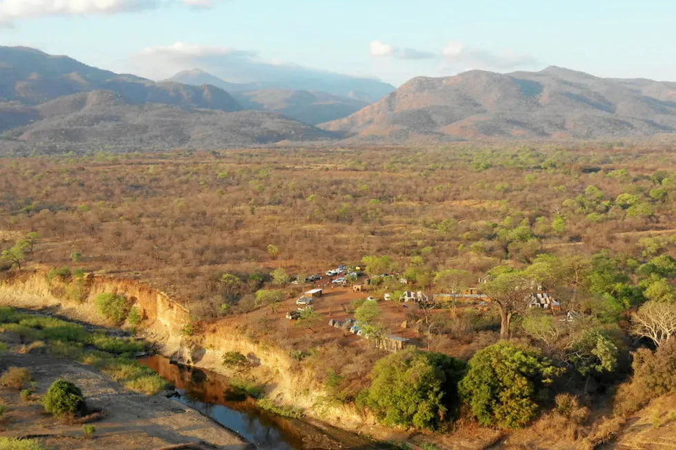Remote operations: a field camp on Invictus Energy's acreage in northern Zimbabwe