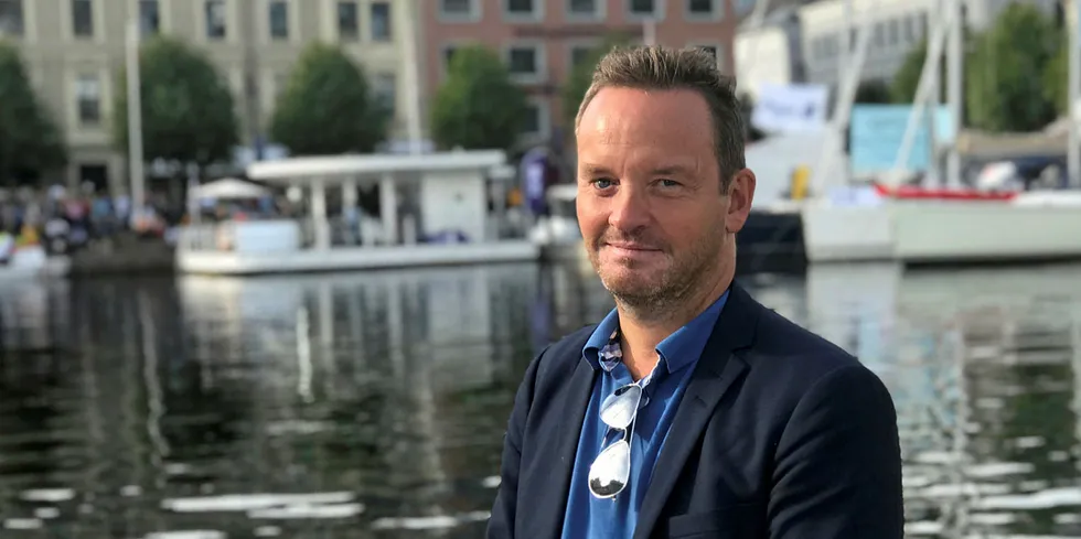 Til Sørlandet: Administrerende direktør Geir Ove Ystmark i Sjømat Norge setter snart kursen sørover. Bildet er tatt under Arendalsuka i fjor. Pressefoto