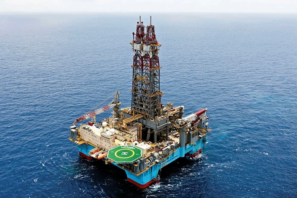 Back in action: the semi-submersible drilling rig Maersk Deliverer