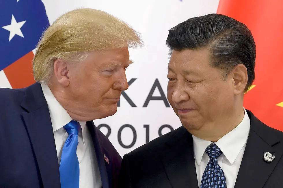 Donald Trump møtte sin gode venn Xi Jinping i 2019.