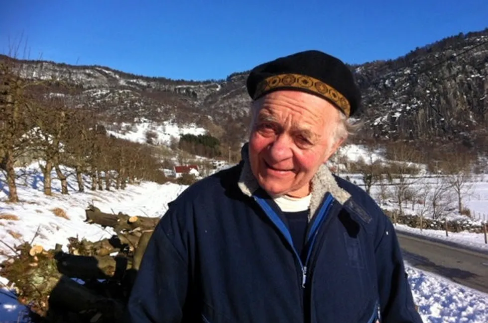 Knut Vadla, småbrukar, lærar og blåskjeldyrkar.