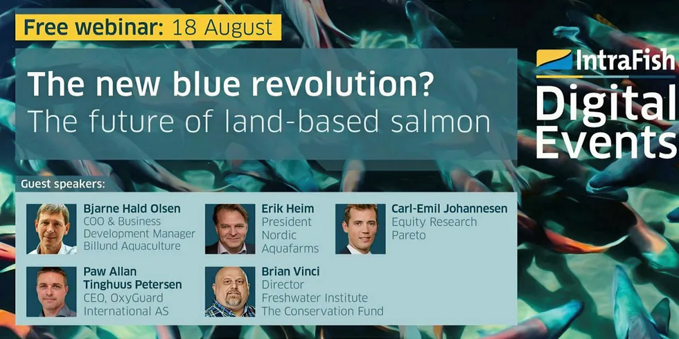 Join IntraFish and a panel of experts to debate the future of the industry and how it could revolutionize the salmon supply chain, and the seafood sector itself.