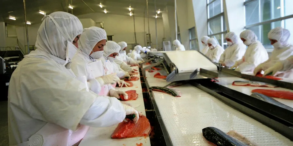 Salmon processing nations are gaining ground as consumers shift to retail.