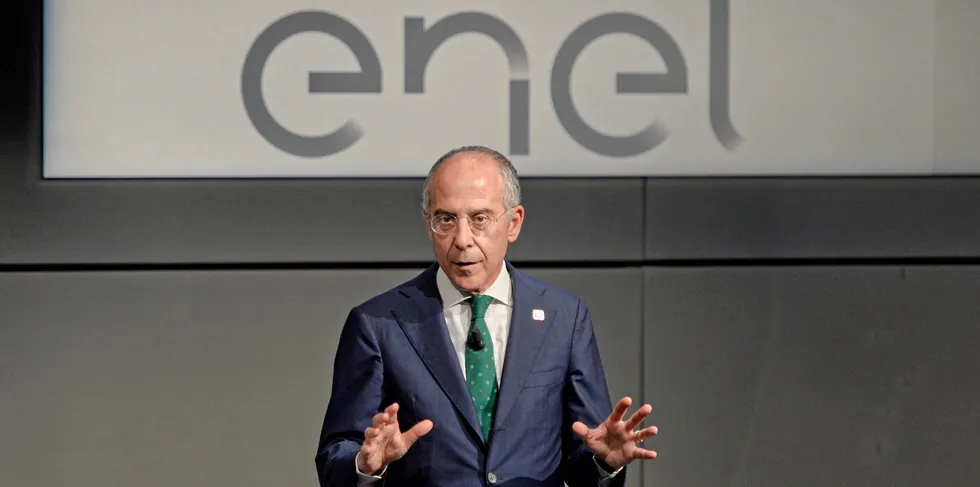Enel CEO Francesco Starace says debt will fall further this year.
