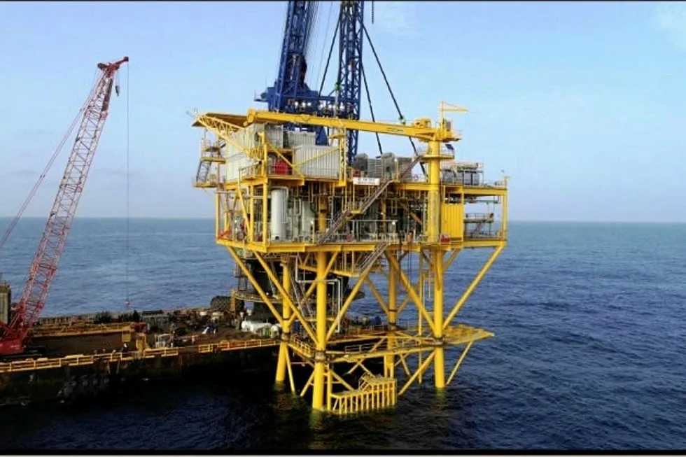 Producing: output from the SM58 G2ST well is handled at Byron's SM58 G platform