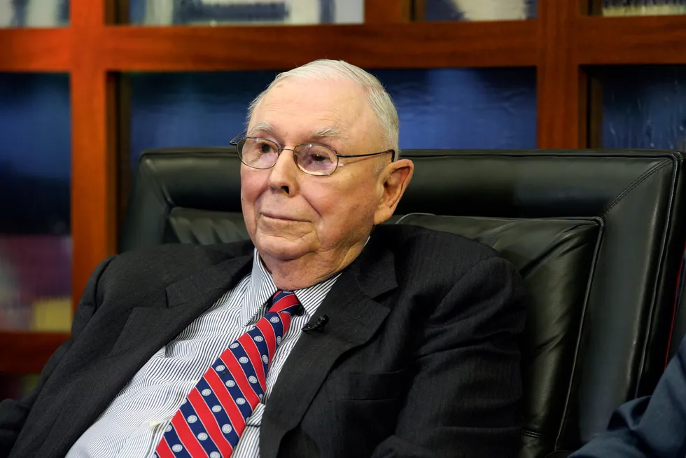Charlie Munger var styrets nestleder i Berkshire Hathaway, investeringsselskapet han har styrt sammen med Warren Buffett.