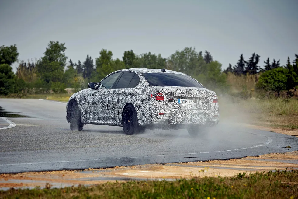BMW lover gode muligheter til sladding med den nye generasjonen M5. Foto: BMW