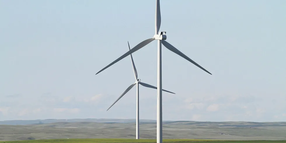 EDF EN Canada's Blackspring Ridge wind farm in the Canadian province of Alberta
